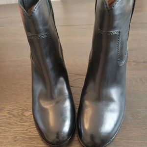 Frye Myra Leather High-Heeled Booties